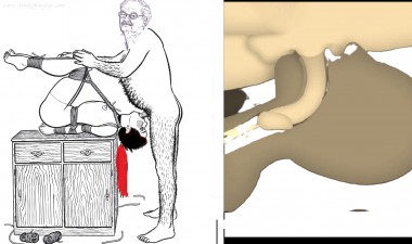 Es gibt kein entkommen in dieser Stellung wo Herr mir seine Spermien in die Rachen rein spritzt