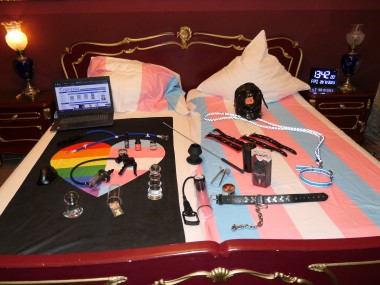 Pr&auml;sentiere meine spielsachen im Hotelzimmer