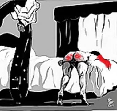 Warte mit gesicht nach unten im Hotelzimmer wo Herr meinen Arsch mit der G&uuml;rtel o Hand Versohlt